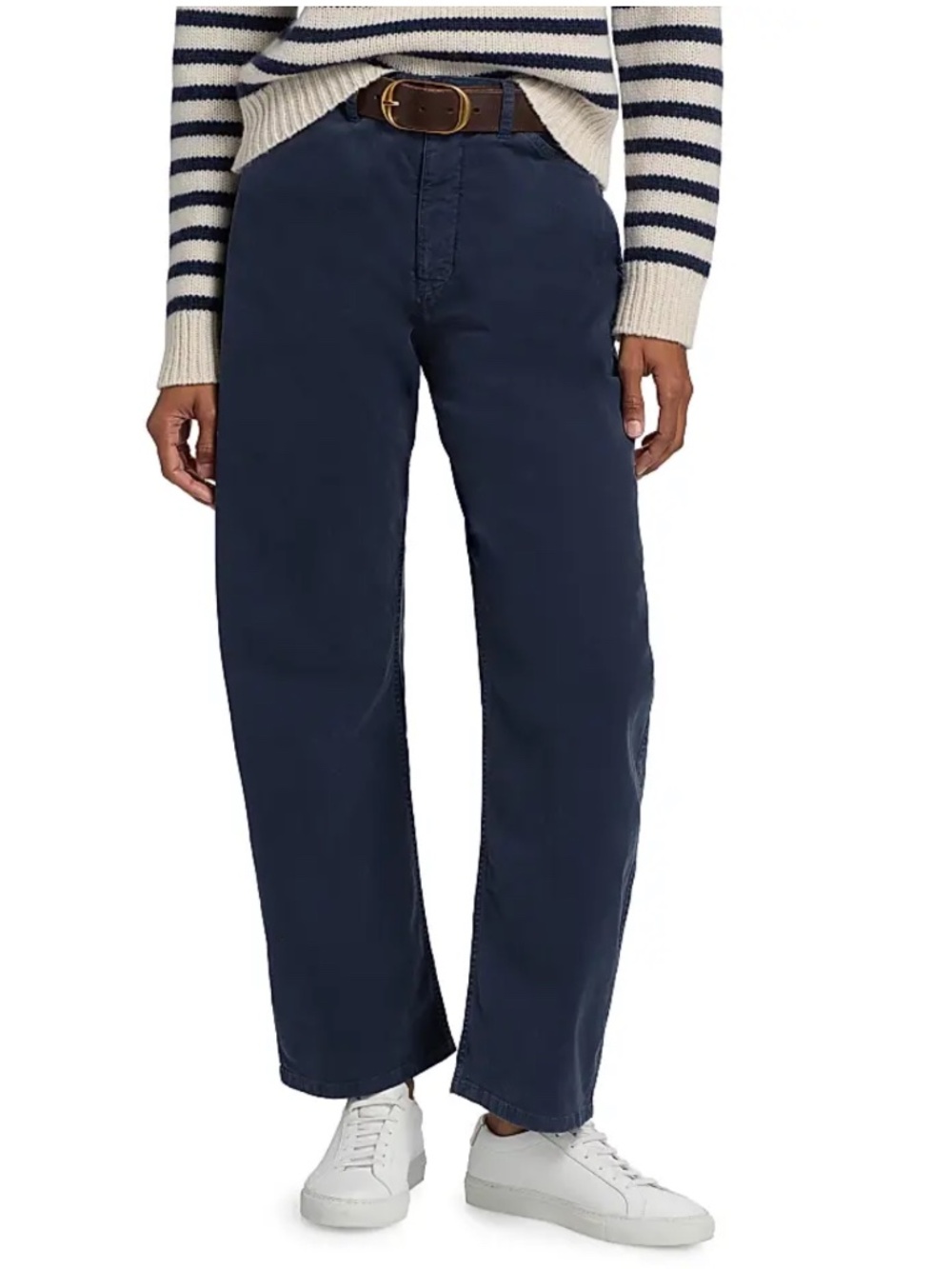 Nili Lotan Tribeca Pant barrel Leg Blue 8 NWT $395